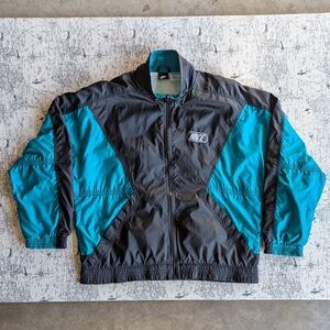 Nike Air Max Black and Blue Windbreaker Athletic Jacket